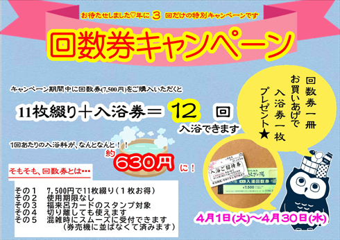 回数券キャンペーン