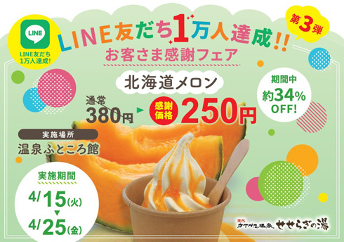 LINE友達1万人達成！！第3弾お客さま感謝フェア